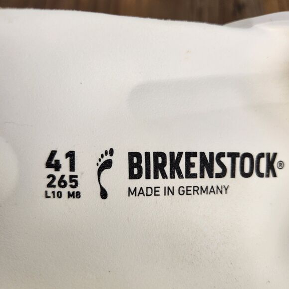 Birkenstock Madrid EVA Slides Womens Size 10 White Rubber Buckle Strap Sandals - Picture 9 of 9